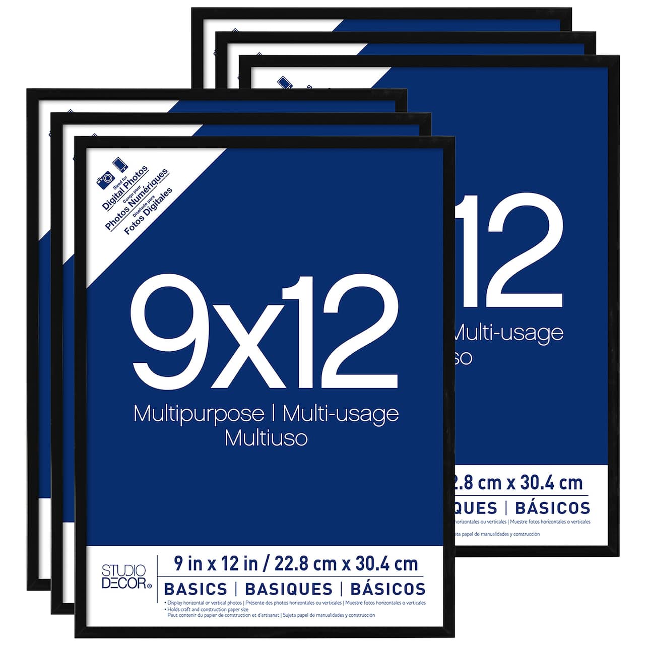 6 Pack: Black Multipurpose Frame, Basics by Studio Décor®